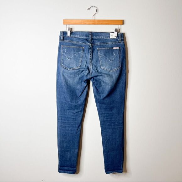 Hudson Krista Ankle Skinny With Raw Hem Jeans in Leag - Picture 5 of 8